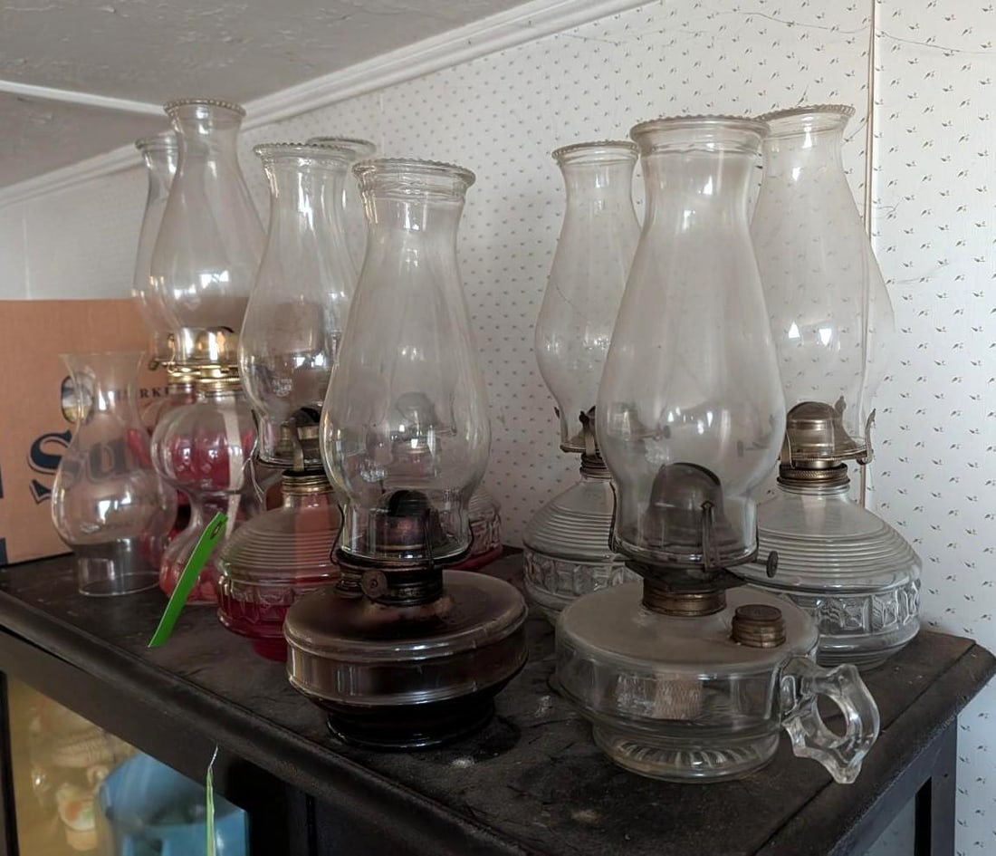 (9+) Kerosene/Oil Table Lamps - 2