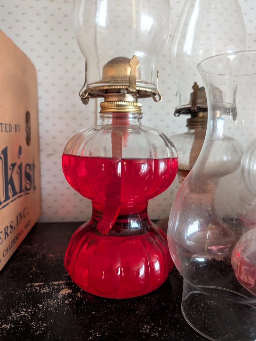 (9+) Kerosene/Oil Table Lamps - 3