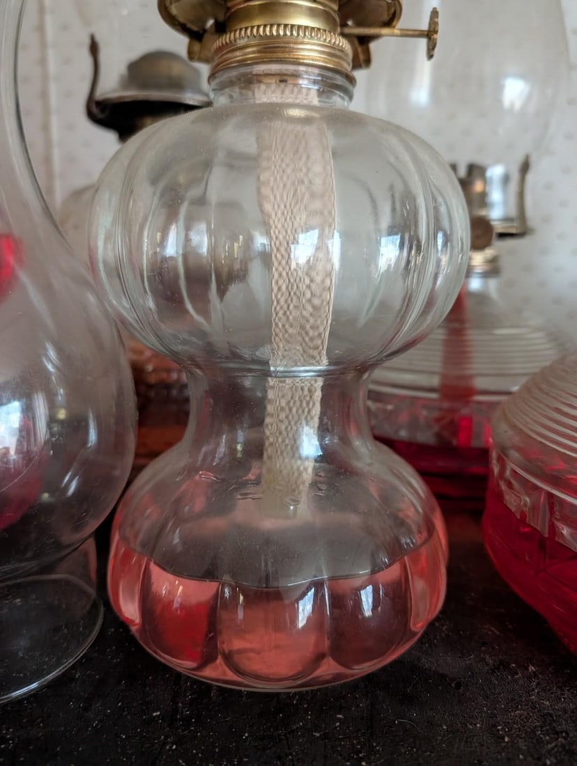 (9+) Kerosene/Oil Table Lamps - 4