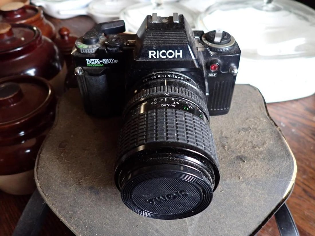 Ricoh KR 30A 35mm Camera & Polaroid Land Camera - 4