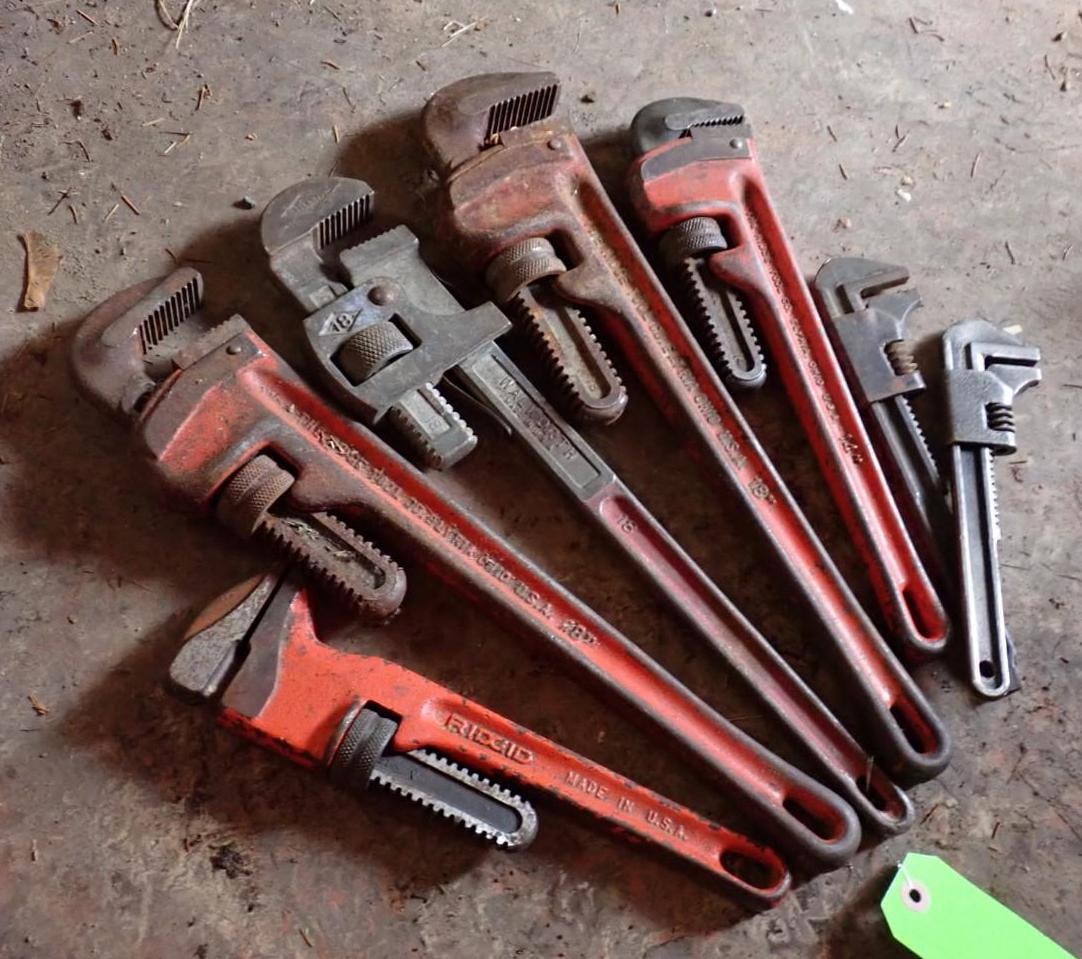 (7) Asst. Pipe Wrenches - 2