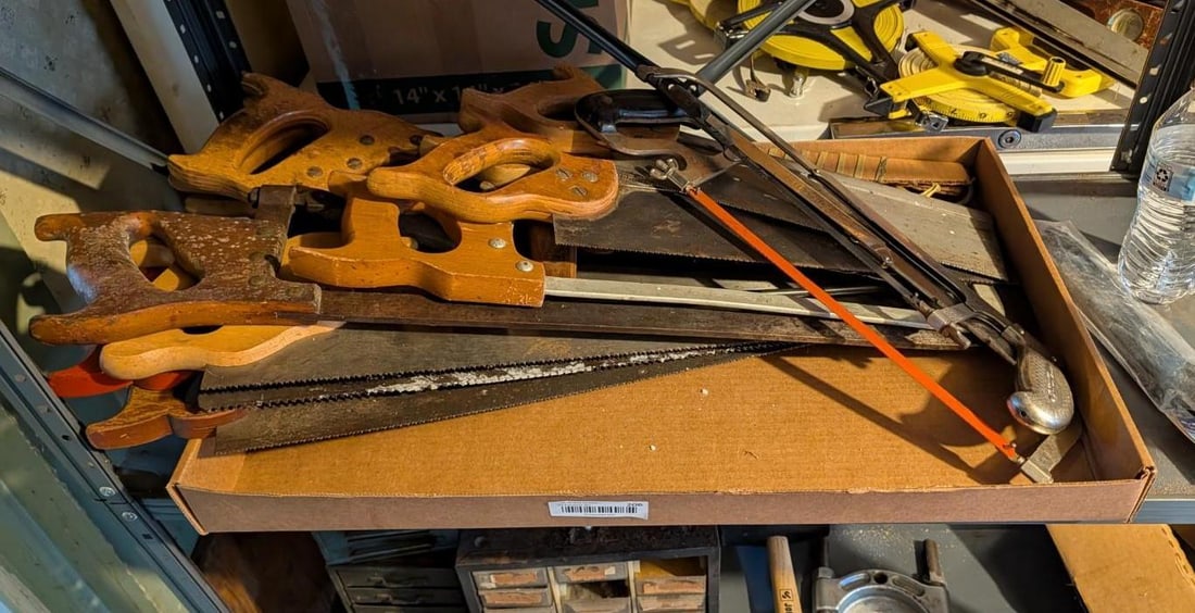 (13) Asst. Saws: wood; hacksaws; and other 