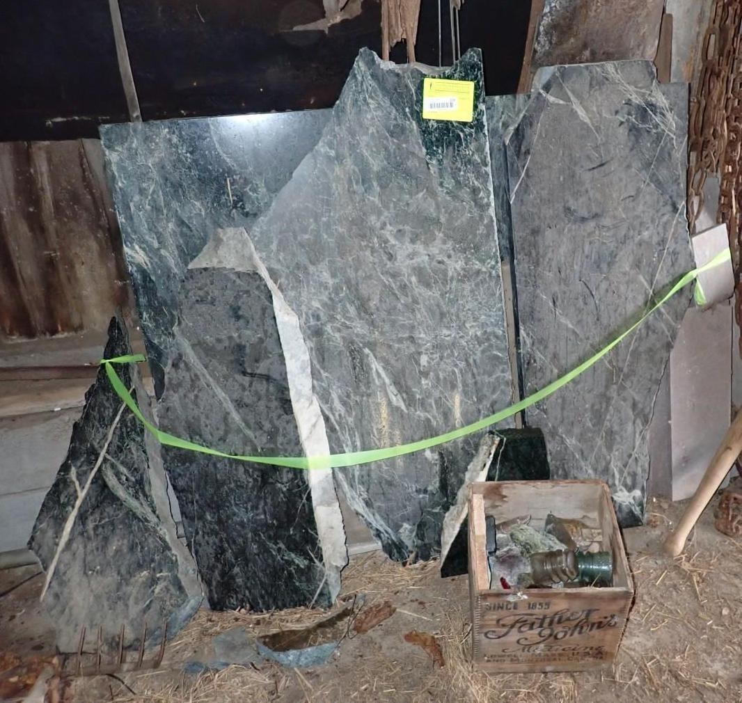 Green & Pink Marble Sections: From The Mary Hitchcock Hospital, Asst. Dimensions 