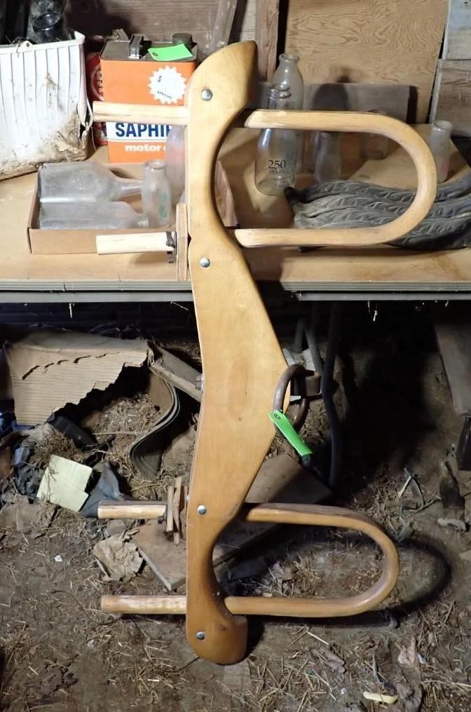 Ox Yolk: Hard Wood, Bow size 7", OAL 4' 