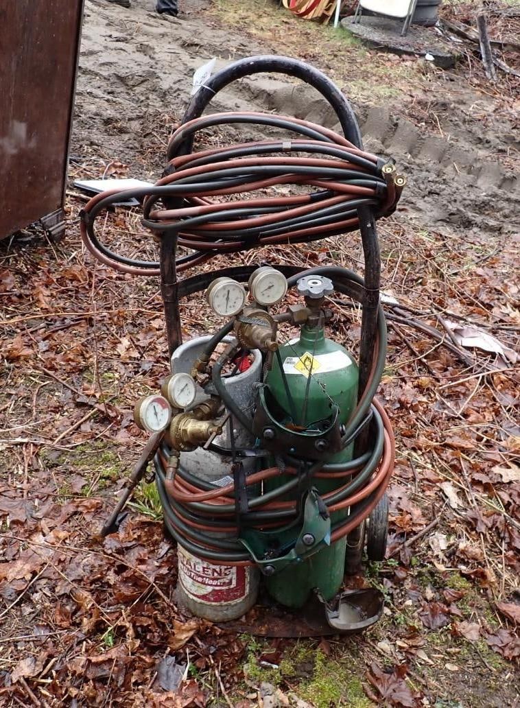 Oxy Acetylene Torch Set w/ Cart (1 of 7)