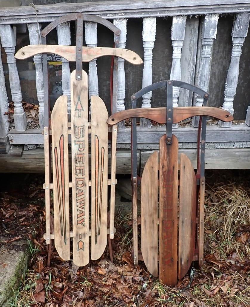 (2) Speedway Sleds: 48" & 38" long 