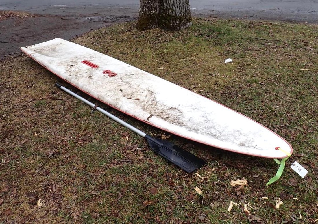 Vintage Sail Board: No Sail or mast, Approx. 12' 6" 