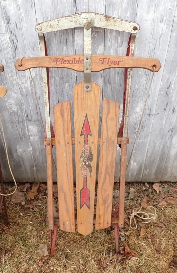 (2) Flexible Flyer Sleds - 2