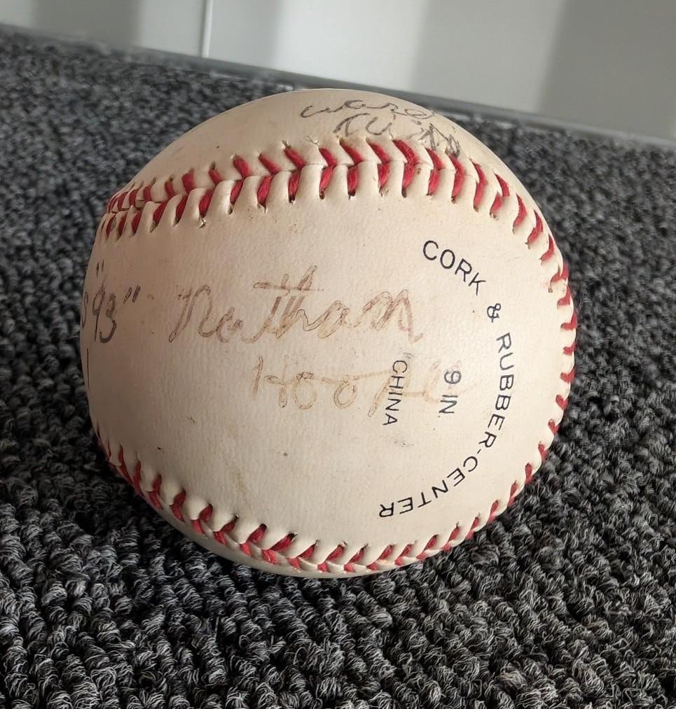 Padres '93 Signed Baseball - 4