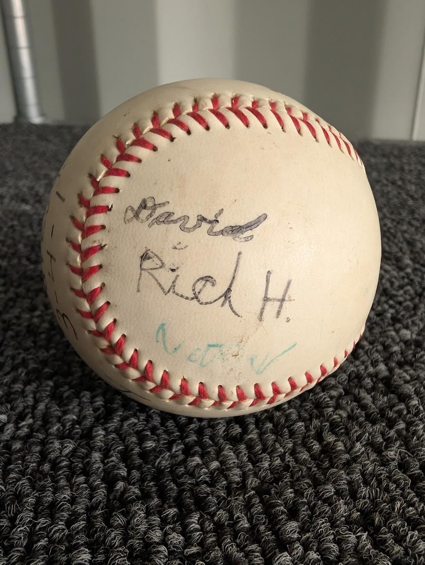 Padres '93 Signed Baseball - 5