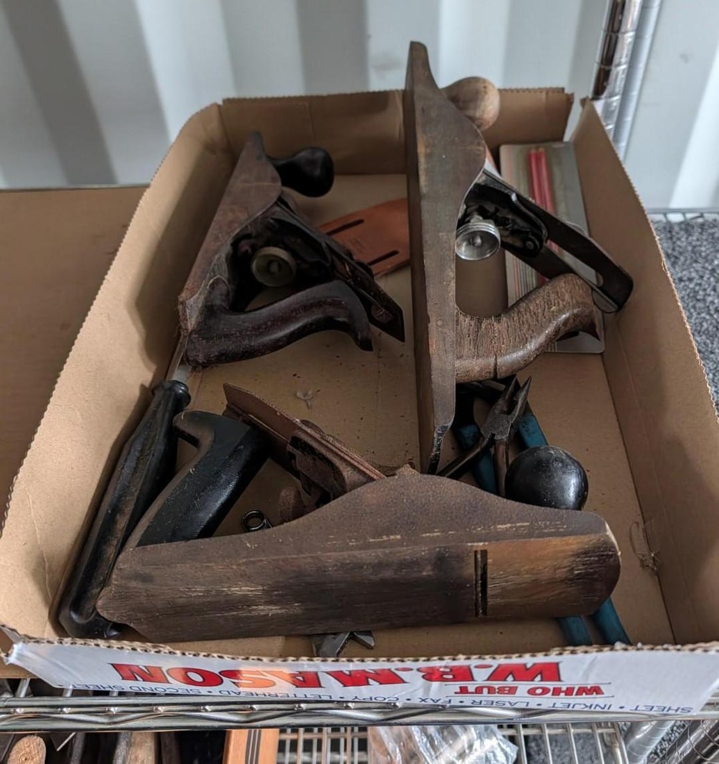(2) Boxes of Vintage Woodworking Tools - 6