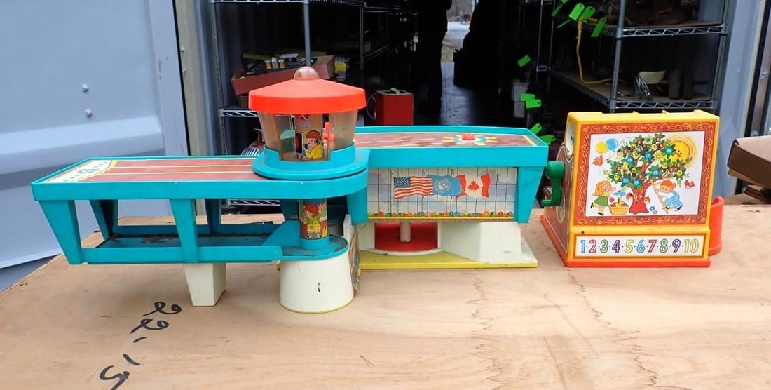 Vintage Fisher Price Airport & Accs. - 4