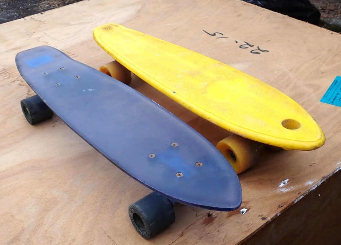 (2) Poly Skateboards: 24"l 