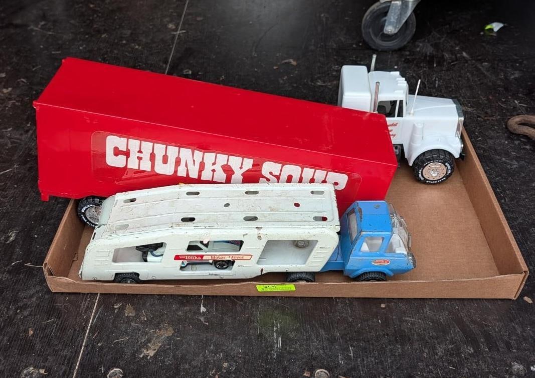 Tonka Motor Mover & Campbell Advertising Truck: Tonka Motor Mover & Campbell Advertising Truck 