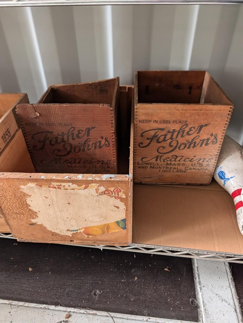 (5) "Father John's Medicine" Antique Advertising Boxes - 2