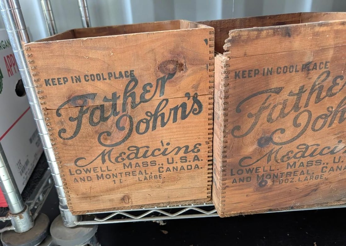 (5) "Father John's Medicine" Antique Advertising Boxes - 4