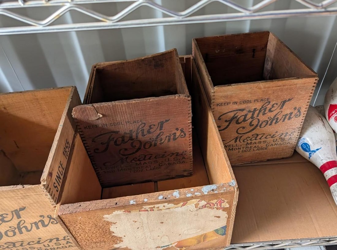 (5) "Father John's Medicine" Antique Advertising Boxes - 6