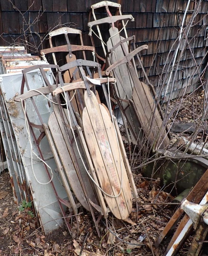 (6) Flexible Flyer & Other Sleds (1 of 4)