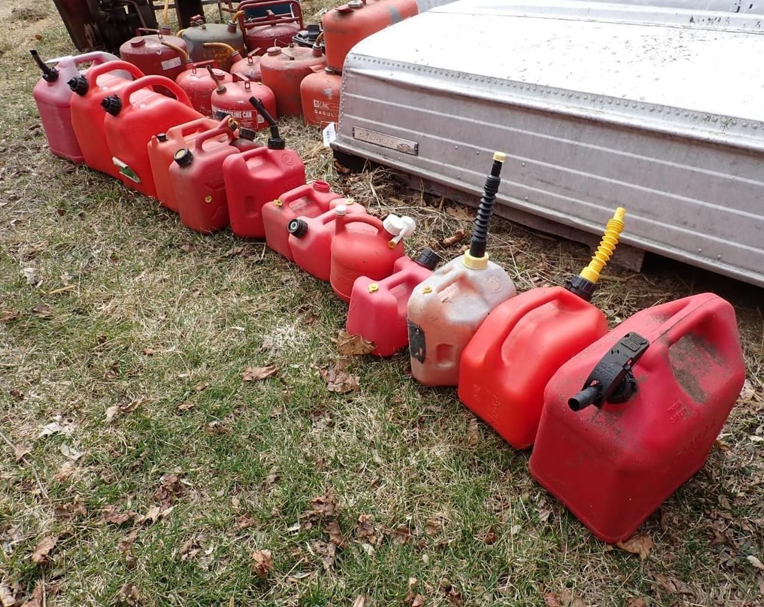 (13) Poly Fuel Cans - 2