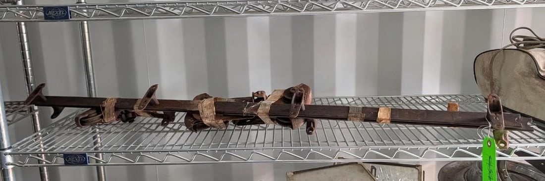 Antique Barn Door Track Hardware: approx. 8' 