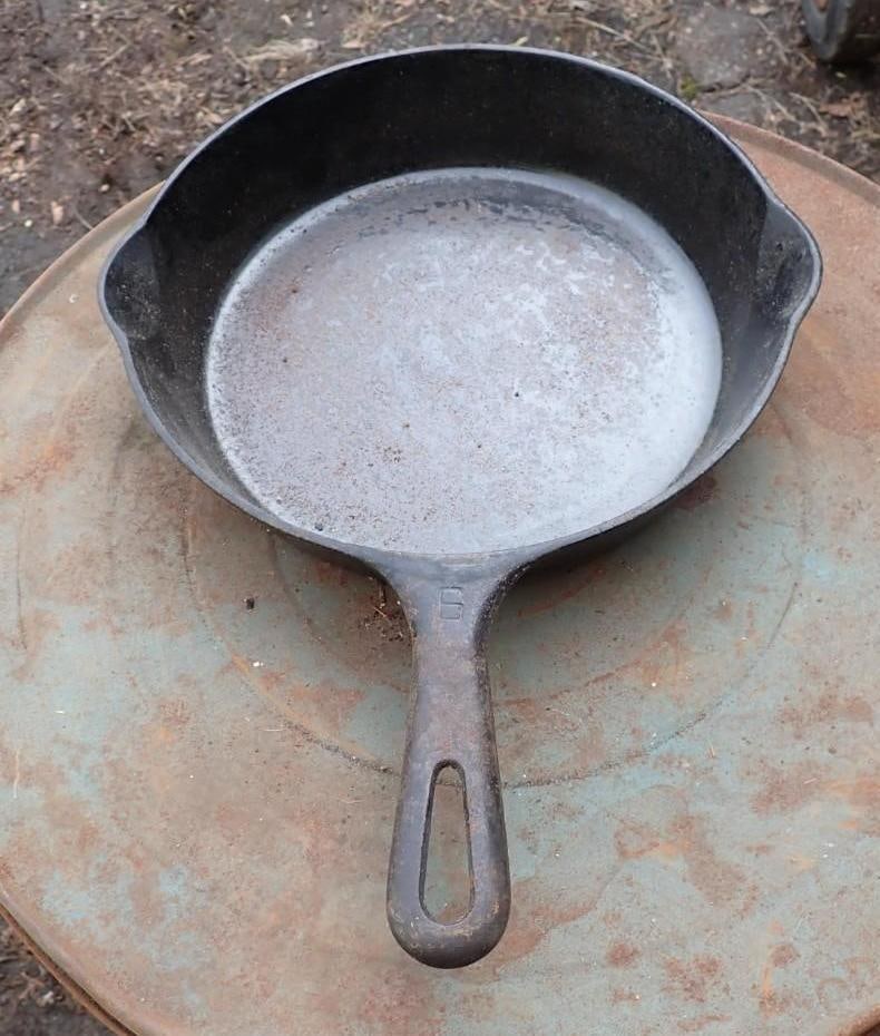 (2) Cast Iron Skillets - 5