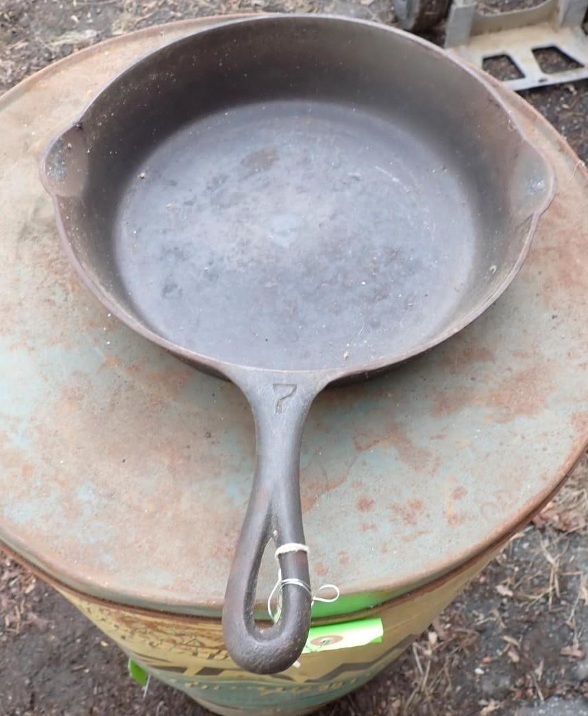 (3) Cast Iron Skillets - 7