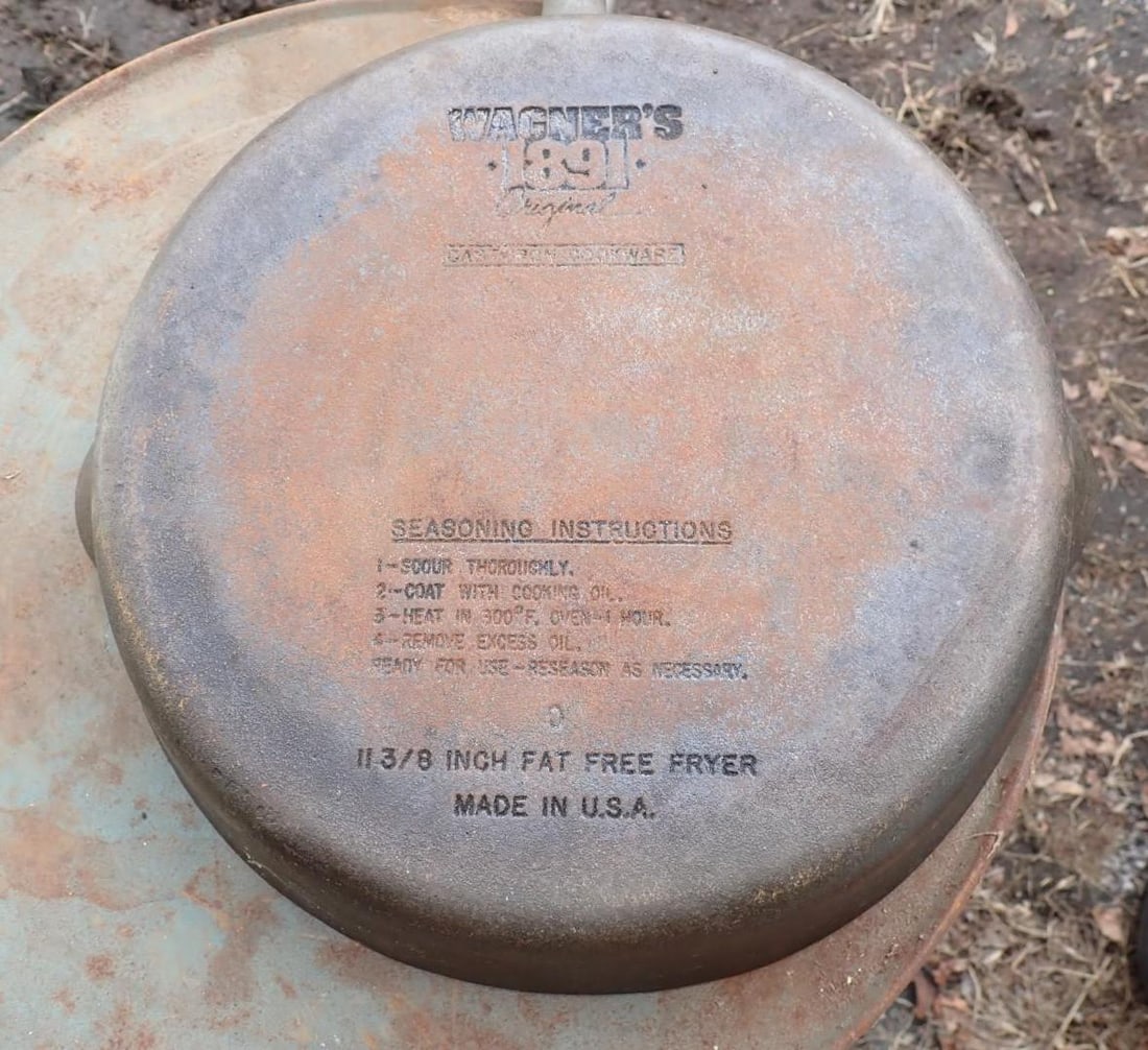 (2) Cast Iron Skillets - 5