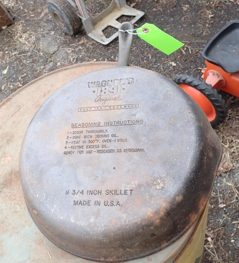 (3) Cast Iron Skillets - 4