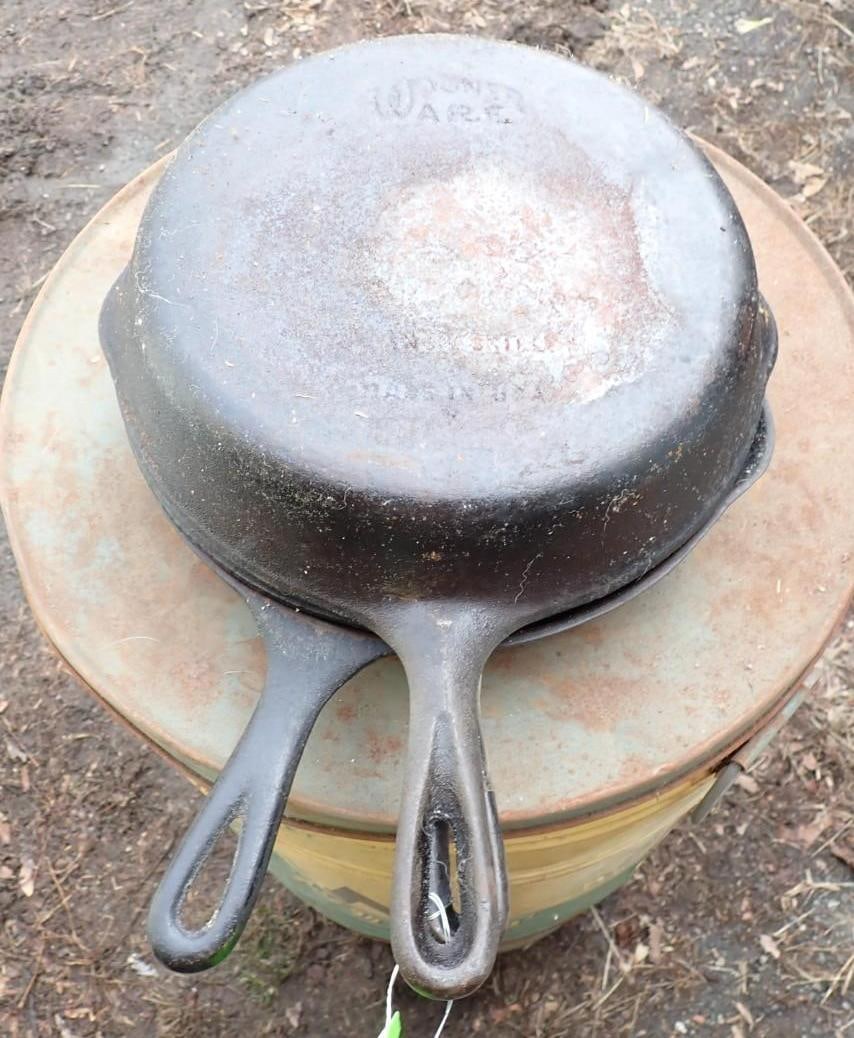 (3) Cast Iron Skillets - 3
