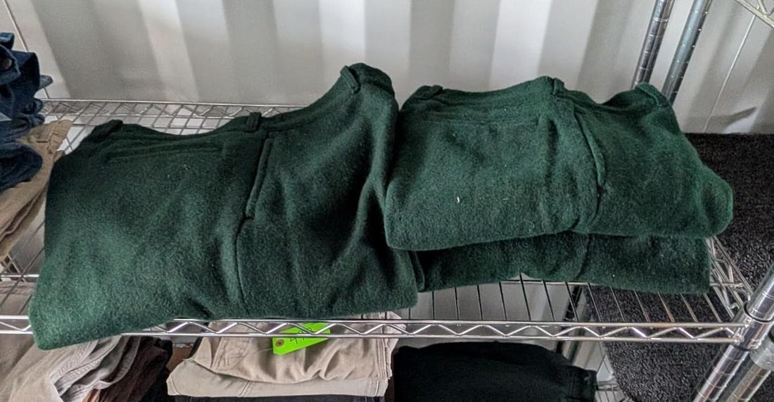 (3) Vintage Johnson Woolen Mill: 34 w 30 l 