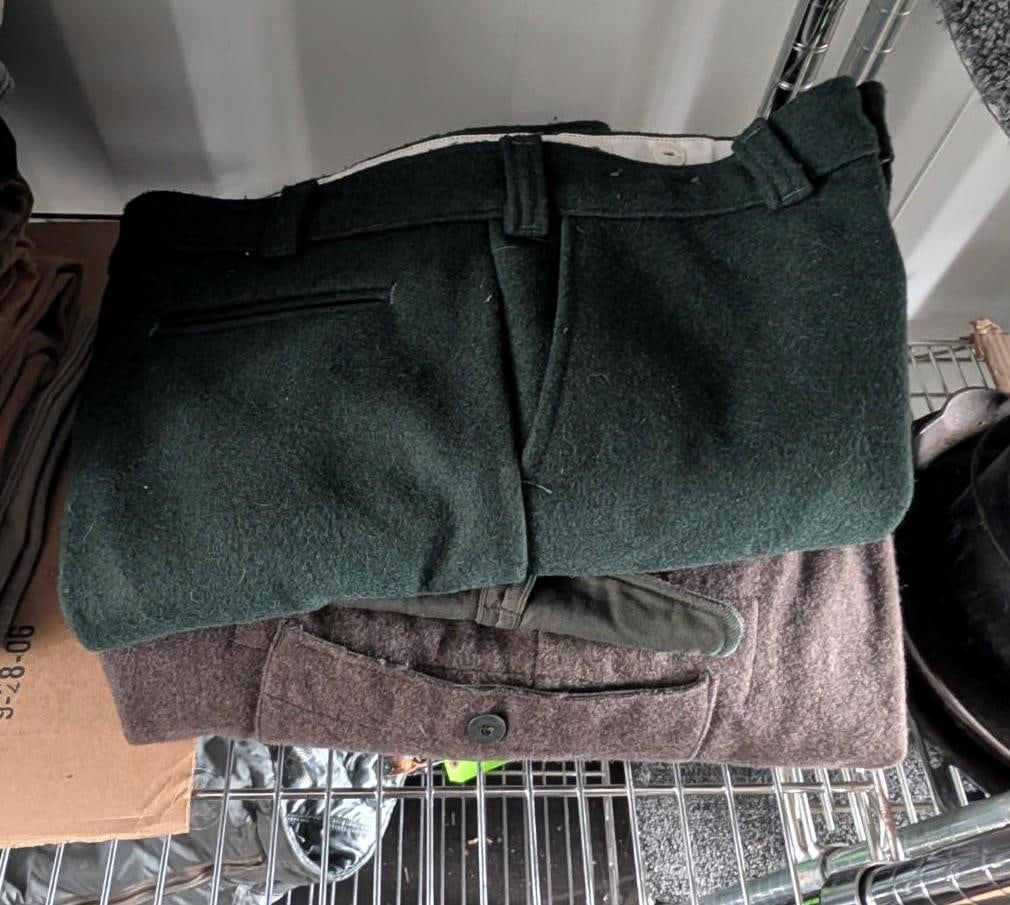 (2) Wool Pants: Codet, Soderbergs; 36 w 29l 