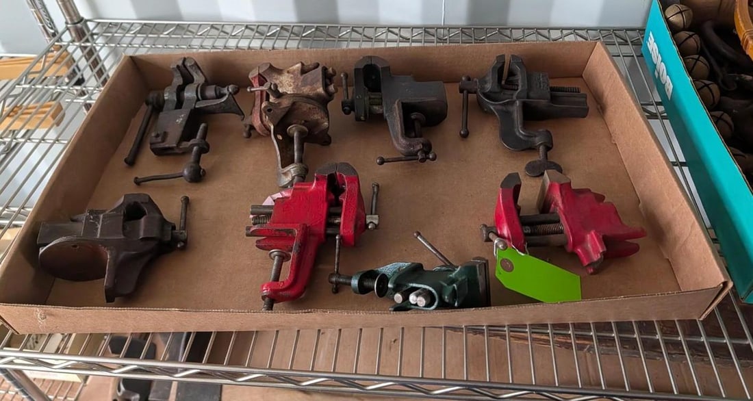 (8) Small Bench Vises: 3/4" - 2" 