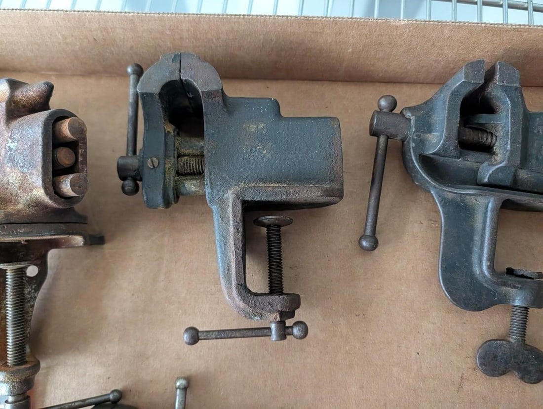 (8) Small Bench Vises - 7