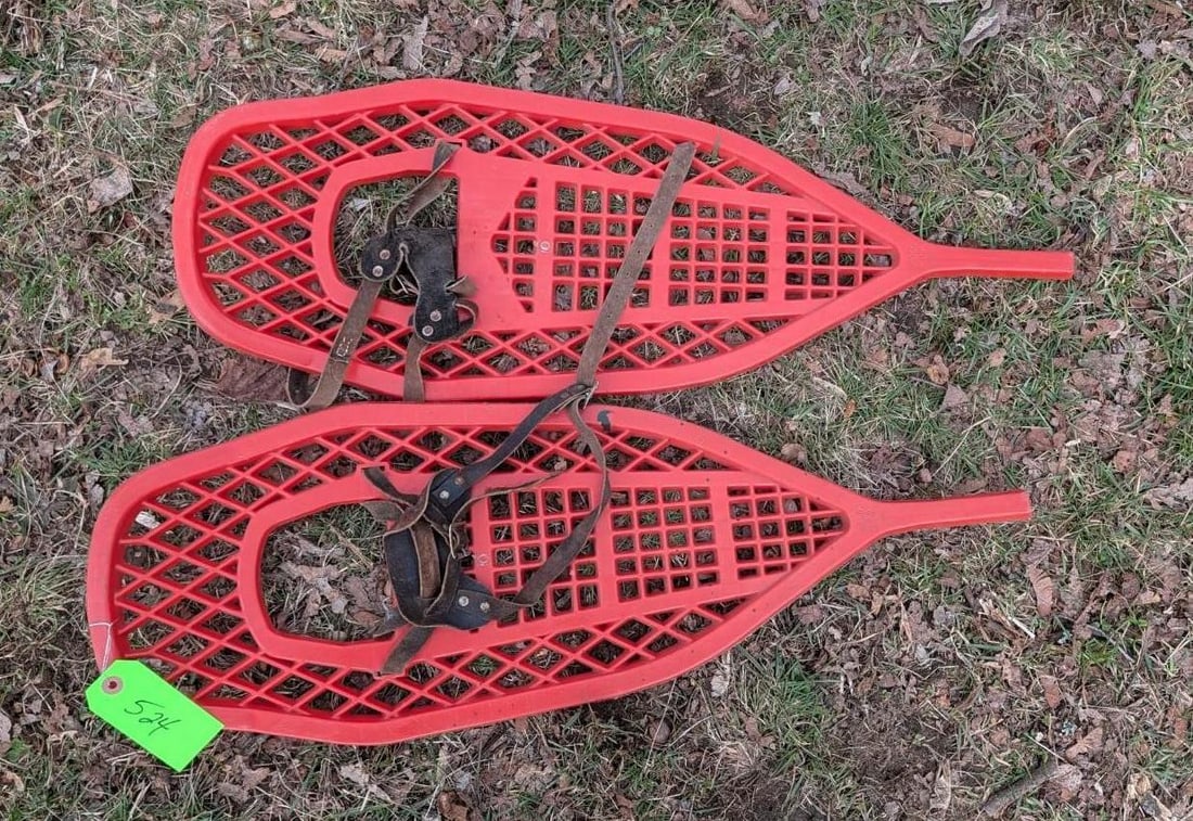 Pair Norca Poly Snowshoes: 11" x 30" 