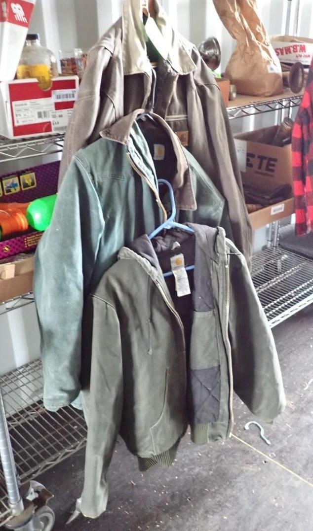 (3) Carhartt Work Jackets: size S & M