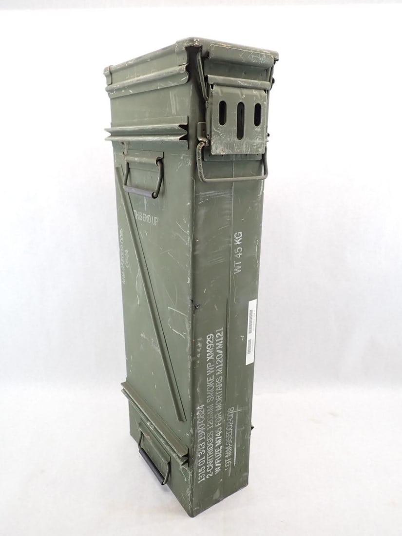 Steel Ammo Box: 32" Tall x 12" Wide x 7" Thick