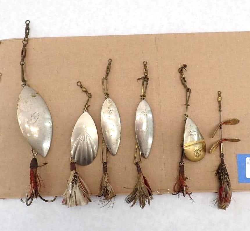 (6) Vintage Silver Spoon Fishing Lures - 2