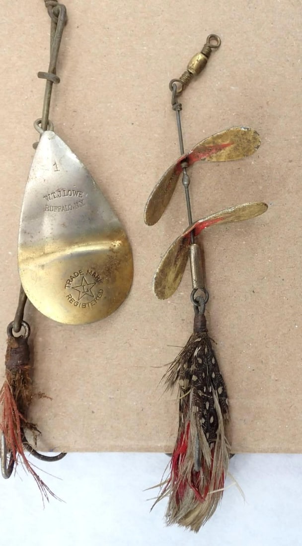 (6) Vintage Silver Spoon Fishing Lures - 3