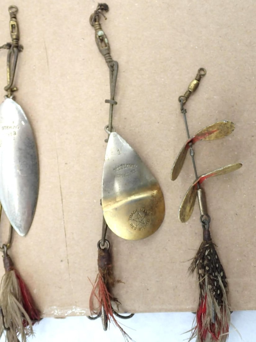 (6) Vintage Silver Spoon Fishing Lures - 4
