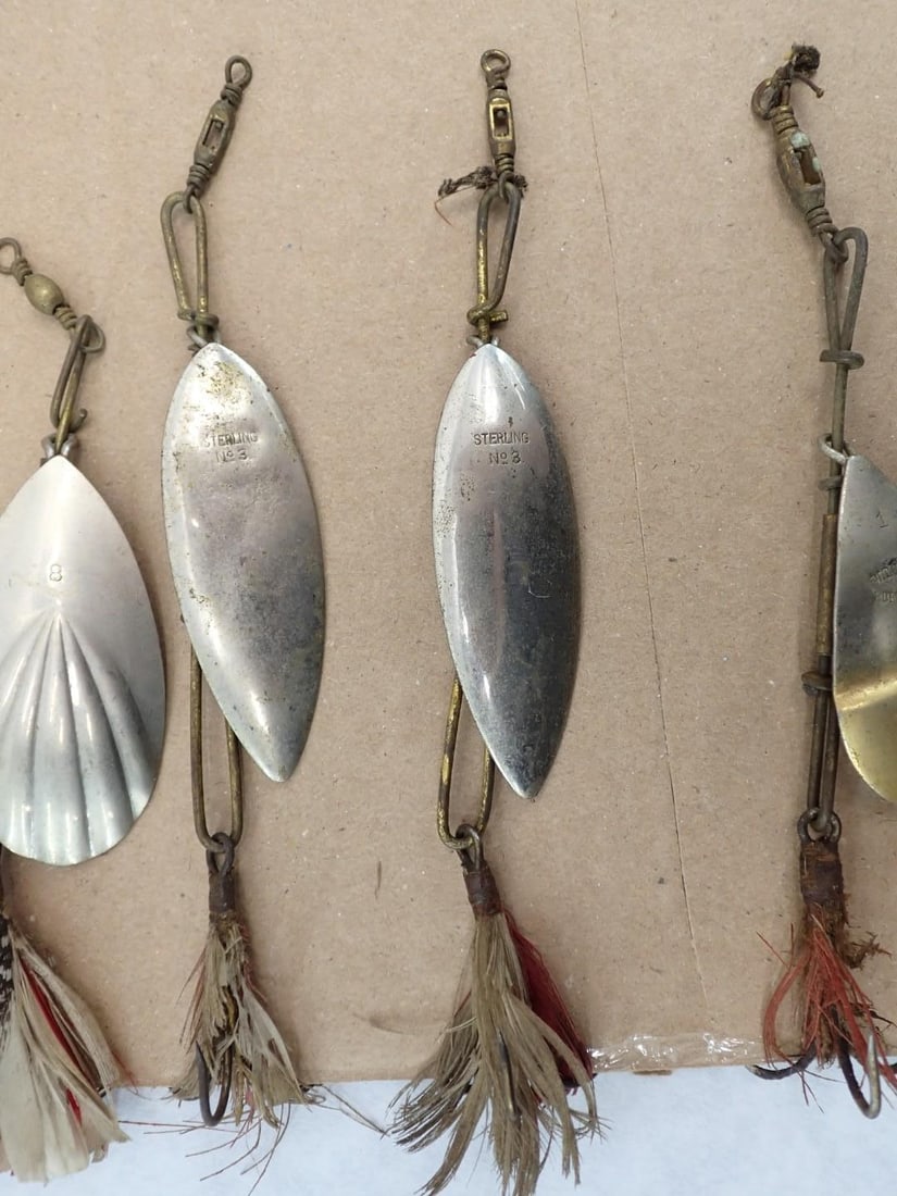 (6) Vintage Silver Spoon Fishing Lures - 6