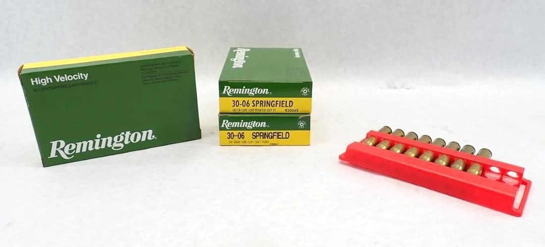 (68) 30-06 Springfield Cartridges: 180gr, core-lokt pointed soft point