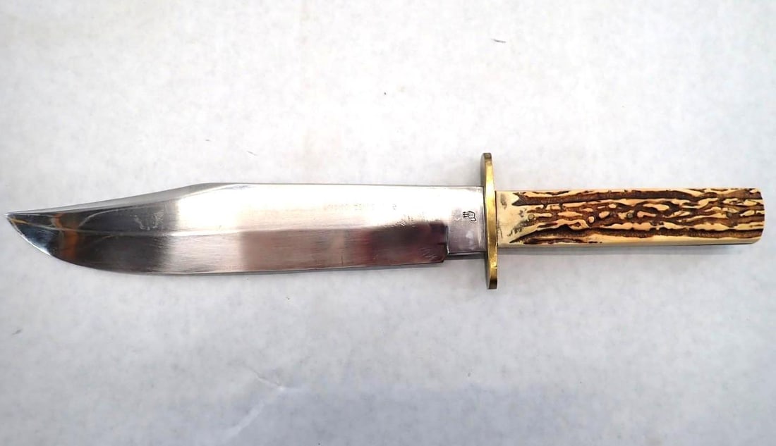 Solingen {Germany} Bowie Knife: 10" Blade, OAL 15 1/4", Incl. Sheath
