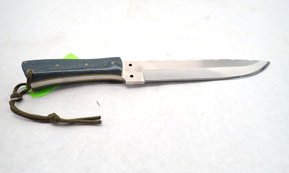 Tabor Fixed Blade Knife: 8 3/4" Blade, OAL 13 1/2", Leather Sheath