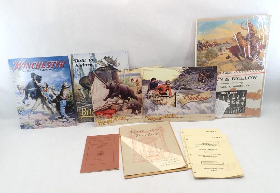 Vintage Brown & Bigelow & Cook-Burns Calendar Salesman Samples - 2