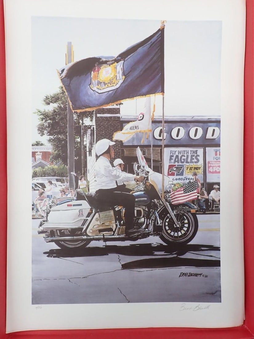 Brad Bennett Signed & Numbered "406" Collection of Lithographs - 10