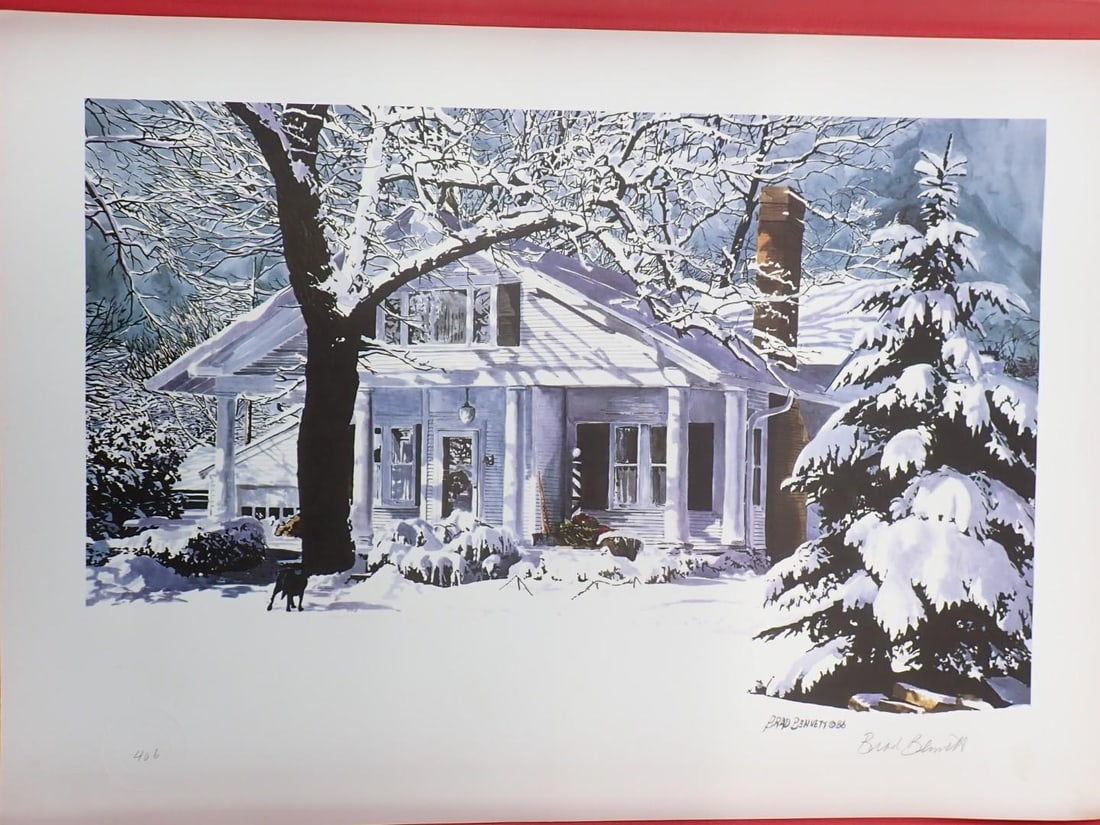 Brad Bennett Signed & Numbered "406" Collection of Lithographs - 5
