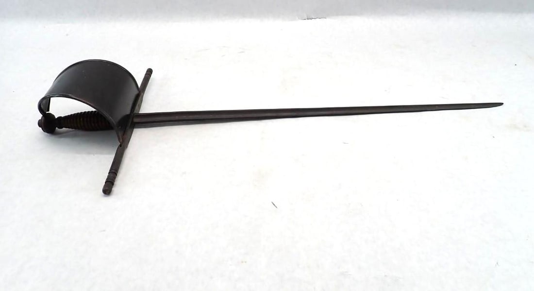Antique Main Gauche European Sword Trefoil Blade - 2