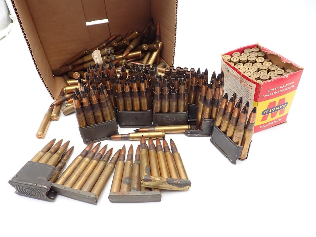 (213+/-) .30-06 Cartridges & (16+/-) Brass: Mixed