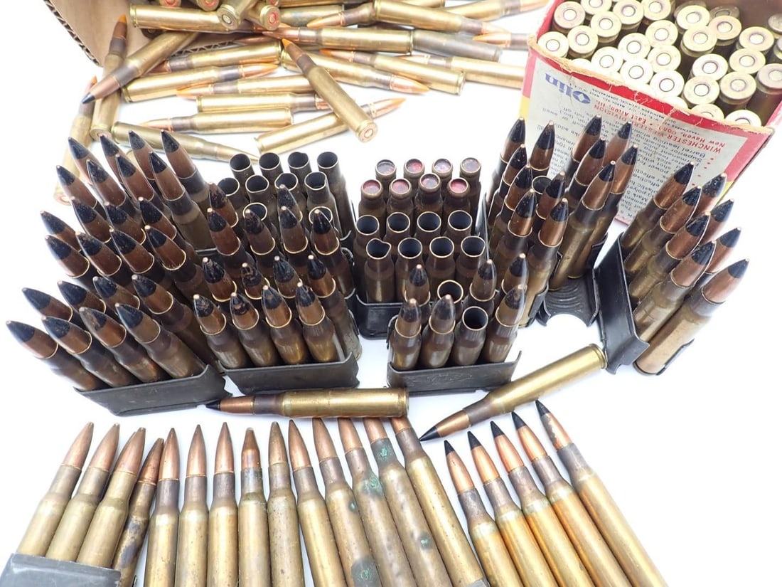 (213+/-) .30-06 Cartridges & (16+/-) Brass - 2