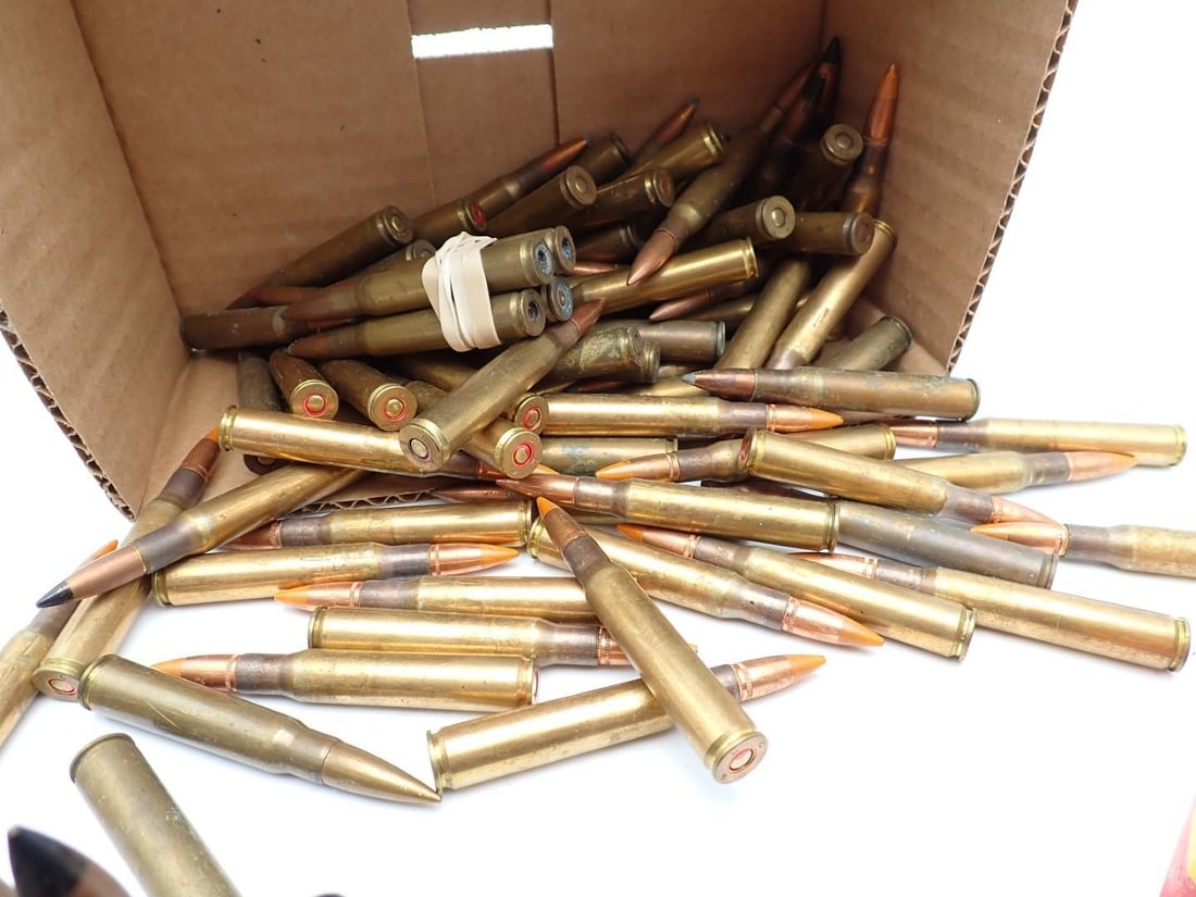 (213+/-) .30-06 Cartridges & (16+/-) Brass - 3